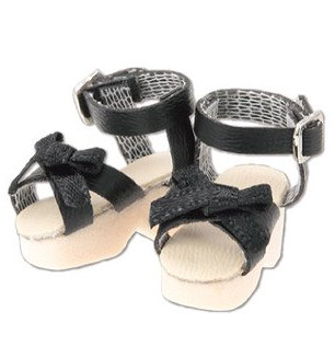 Ribbon Strap Sandal (Black), Azone, Accessories, 1/6, 4560120200323